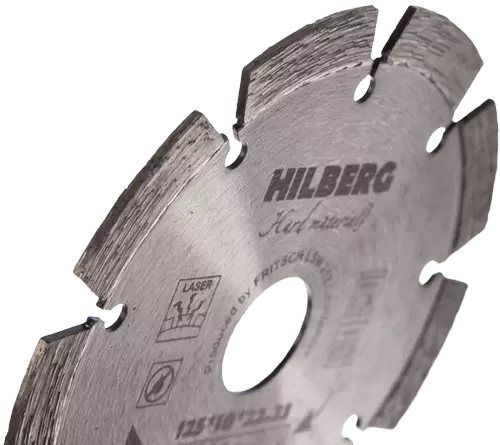 Алмазный диск по железобетону 125*22.23*10*2.0мм Hard Materials Laser Hilberg HM102 - интернет-магазин «Стронг Инструмент» город Пермь