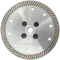 Алмазный диск с фланцем 125*М14*10мм Turbo Strong СТД-18600125