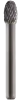 Борфреза форма капля по металлу 8мм тип E (TRE) Strong СТМ-51740008