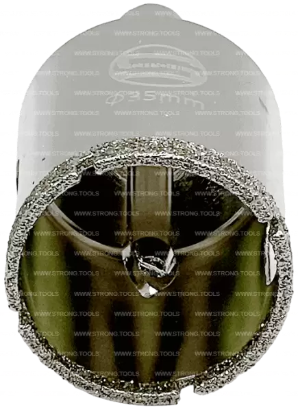 Алмазная коронка по керамике с центр. сверлом 35мм Strong СТК-06600035