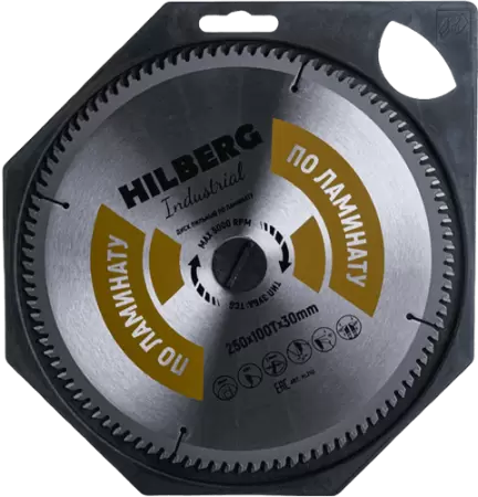 Пильный диск по ламинату 250*30*Т100 Industrial Hilberg HL250 - интернет-магазин «Стронг Инструмент» город Пермь