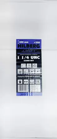 Алмазная буровая коронка 200*450 мм 1 1/4" UNC Hilberg Laser HD723 - интернет-магазин «Стронг Инструмент» город Пермь
