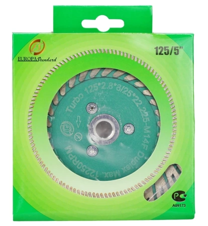Алмазный диск с фланцем 125*М14*8/25*3.5мм Turbo Strong СТД-17000125 - интернет-магазин «Стронг Инструмент» город Пермь