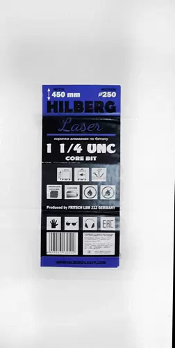 Алмазная буровая коронка 250*450 мм 1 1/4" UNC Hilberg Laser HD725 - интернет-магазин «Стронг Инструмент» город Пермь