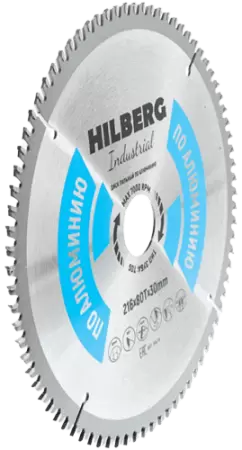 Пильный диск по алюминию 216*30*Т80 Industrial Hilberg HA216 - интернет-магазин «Стронг Инструмент» город Пермь