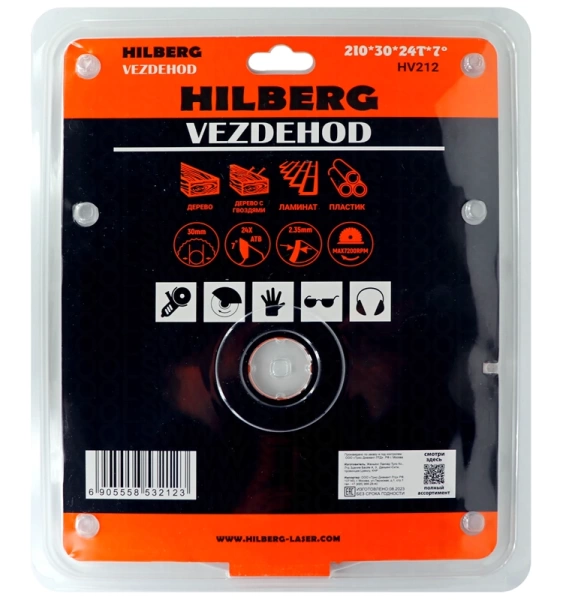 Универсальный пильный диск 210*30*24Т Vezdehod Hilberg HV212 - интернет-магазин «Стронг Инструмент» город Пермь